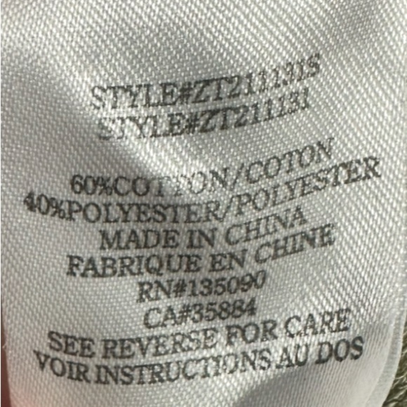 Z Supply Green Camo Long Sleeve Sweatshirt Size Medium - Picture 5 of 5